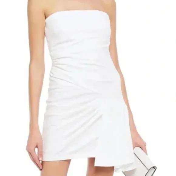 CINQ A SEPT Women's 10 White "Ella" Strapless Mini Dress - Picture 1 of 13